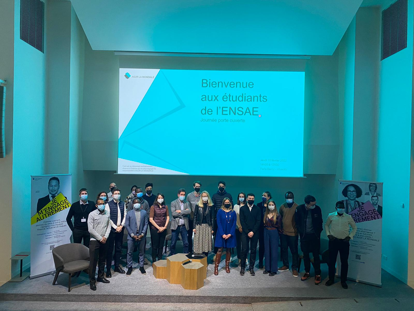 Les étudiantes et étudiants de l'ENSAE découvrent AG2R LA MONDIALE